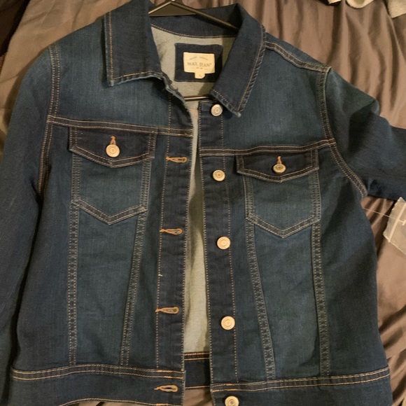 Basic denim crop top jean jacket (L) - Picture 2 of 2